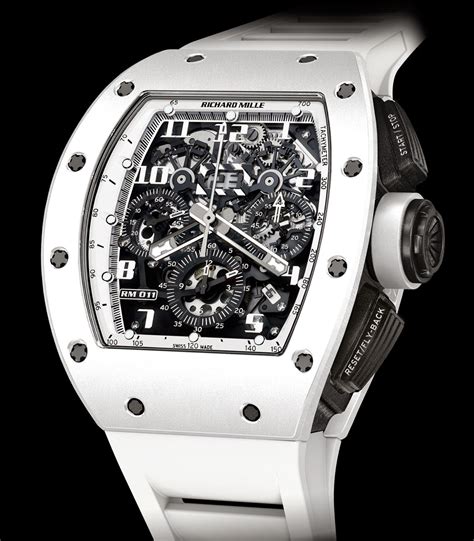 richard mille watch all white|richard mille watch white ghost.